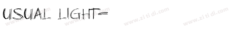 usual light字体转换